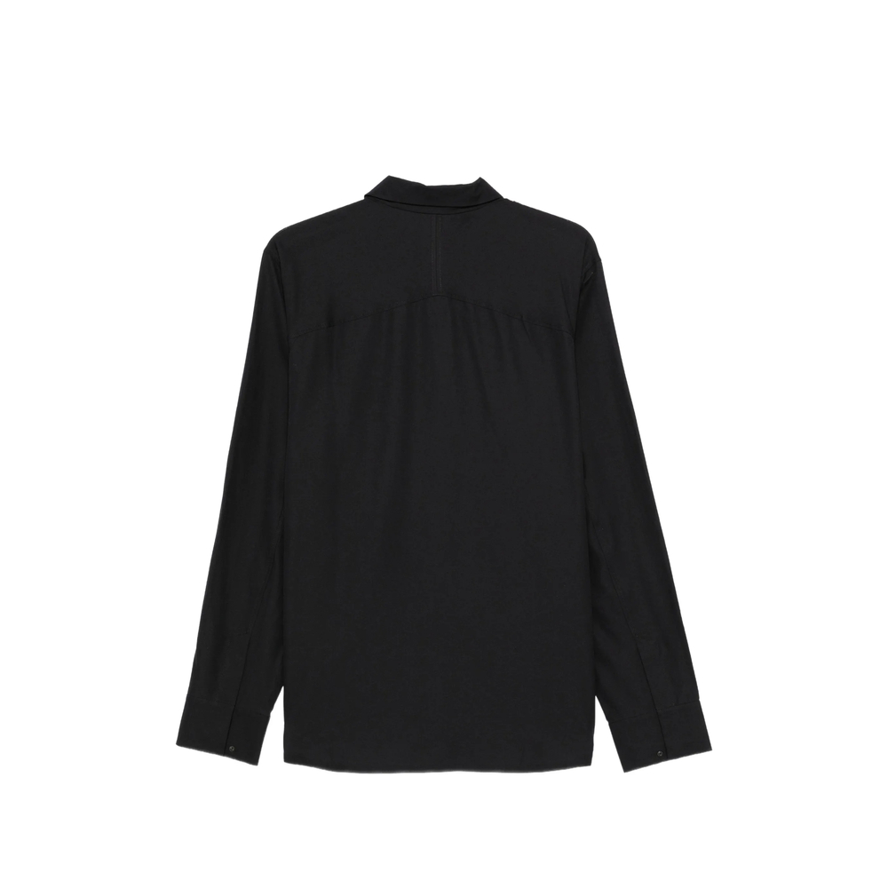 Concealed-Front Long-Sleeve Shirt
