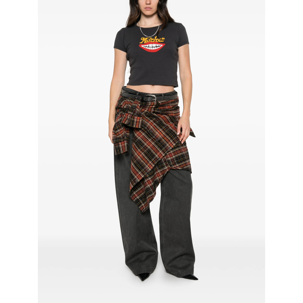The Itty Bitter Ringer Graphic-Print Cropped T-Shirt
