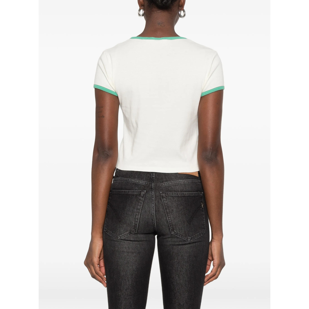 Graphic-Print Ringer T-Shirt
