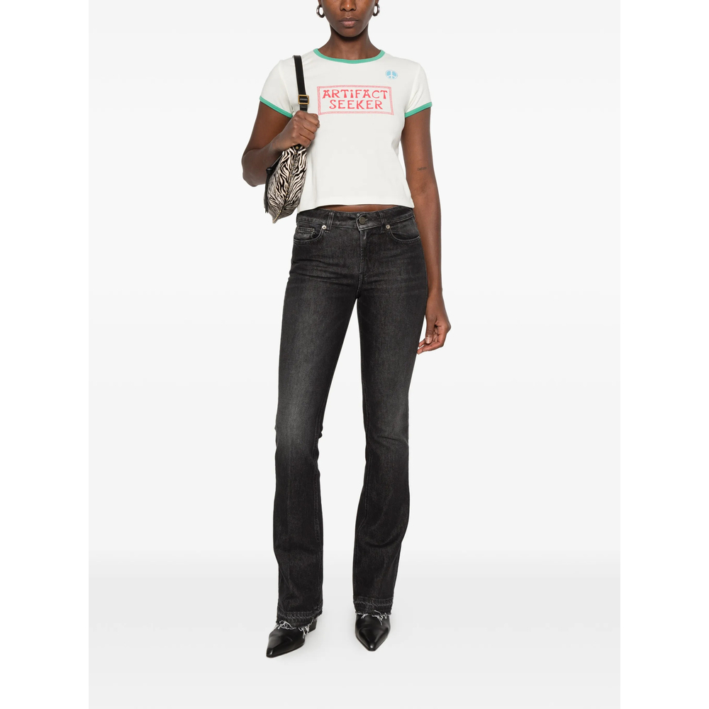 Graphic-Print Ringer T-Shirt