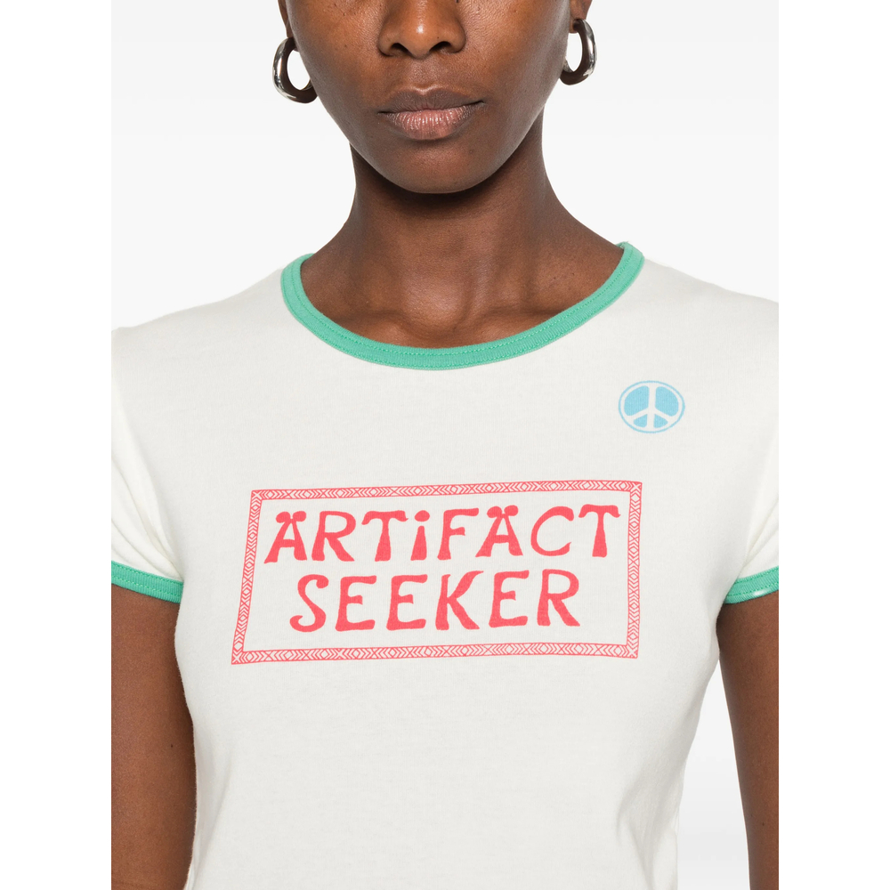 Graphic-Print Ringer T-Shirt