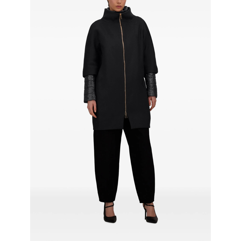 Layered Zip-Up Coat