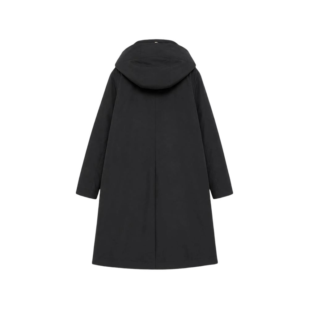 Layered Hooded Coat