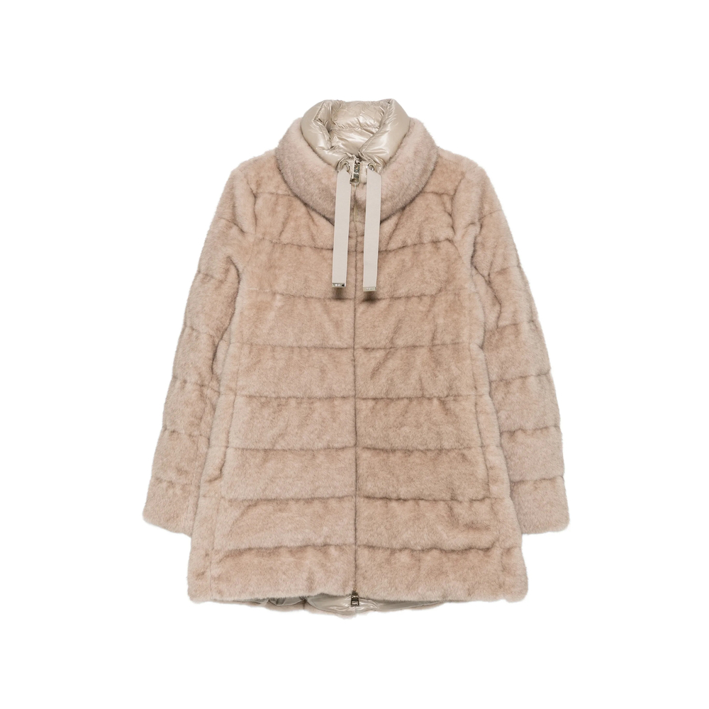 Herno Quilted Faux-fur Coat