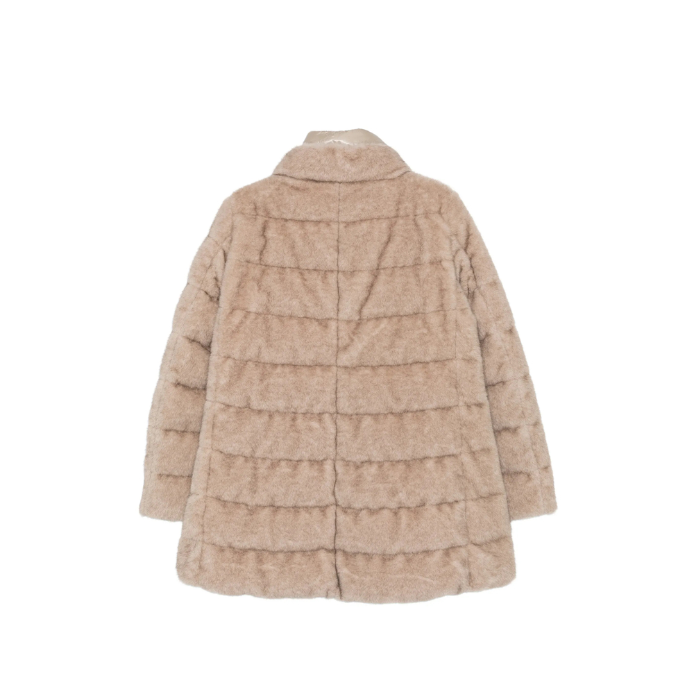 Quilted Faux-Fur Coat
