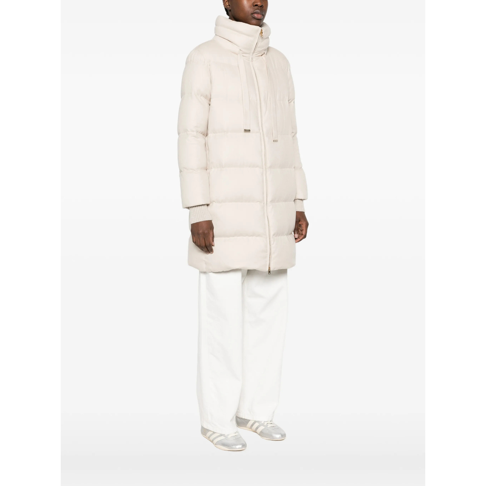 Quilted-Pattern Padded Coat