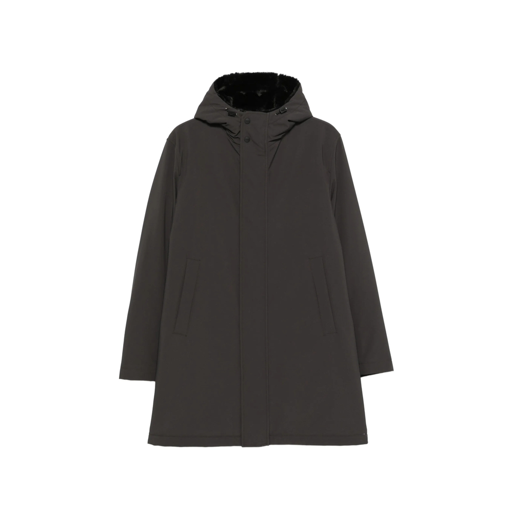 Herno Faux-fur Collar Hooded Parka