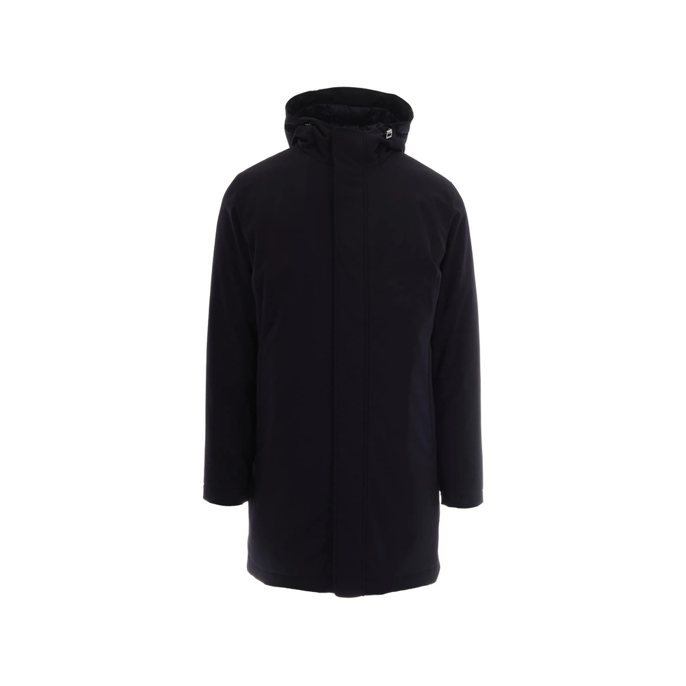 Herno Hooded Concealed-fastening Coat