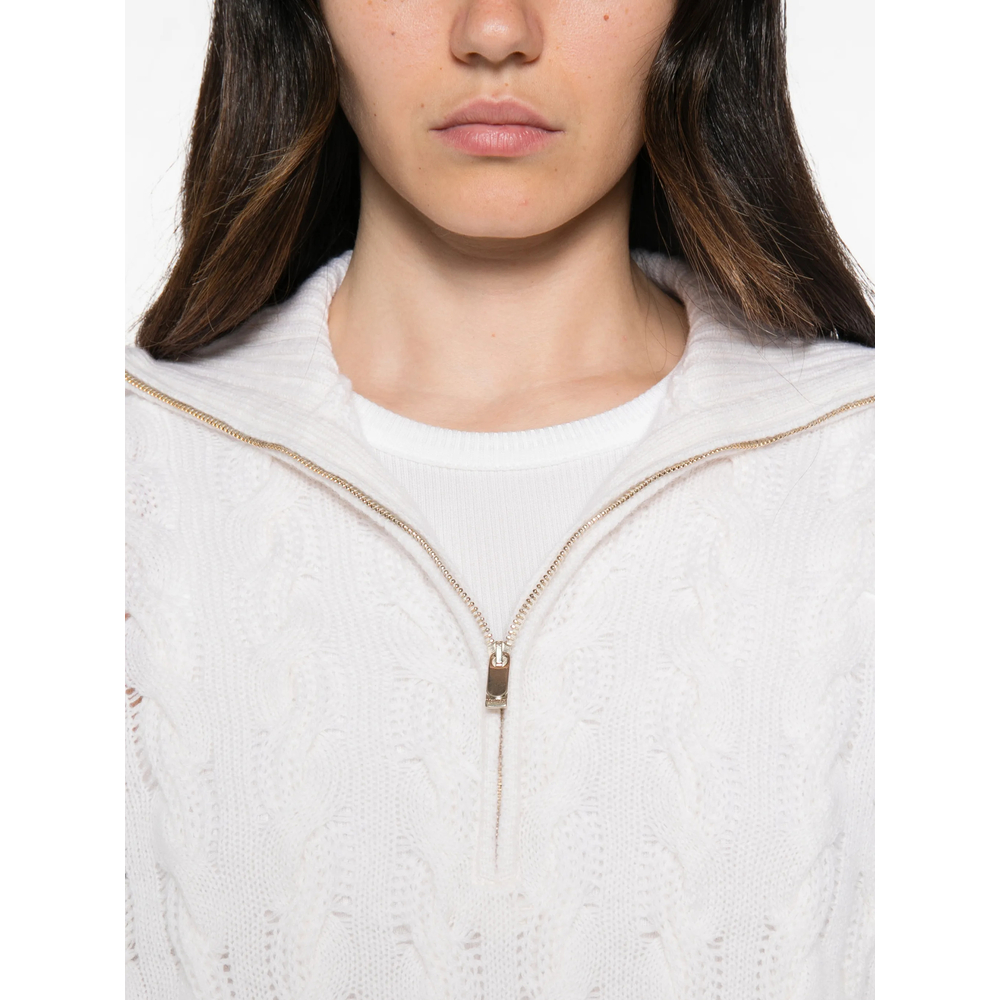 Studio Cable-Knit Quarter-Zip Sweater
