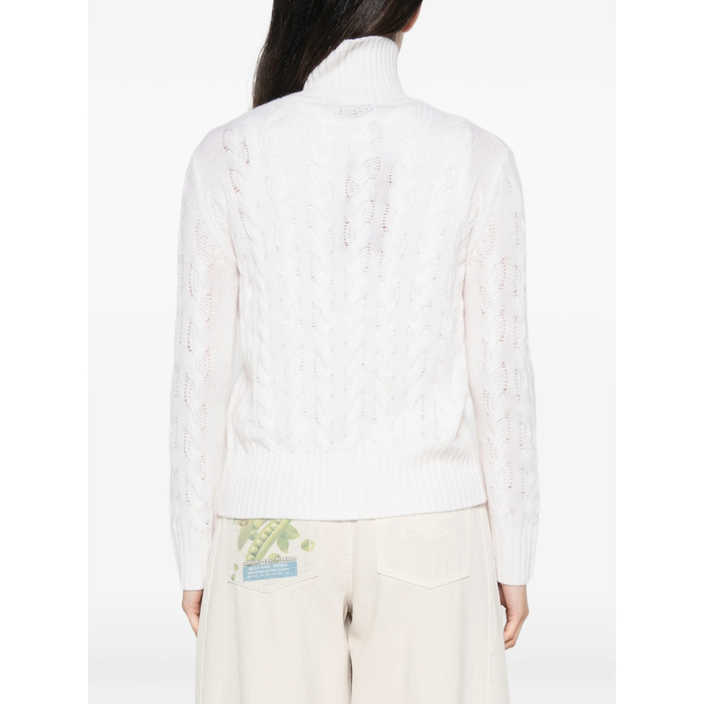 Studio Cable-Knit Quarter-Zip Sweater