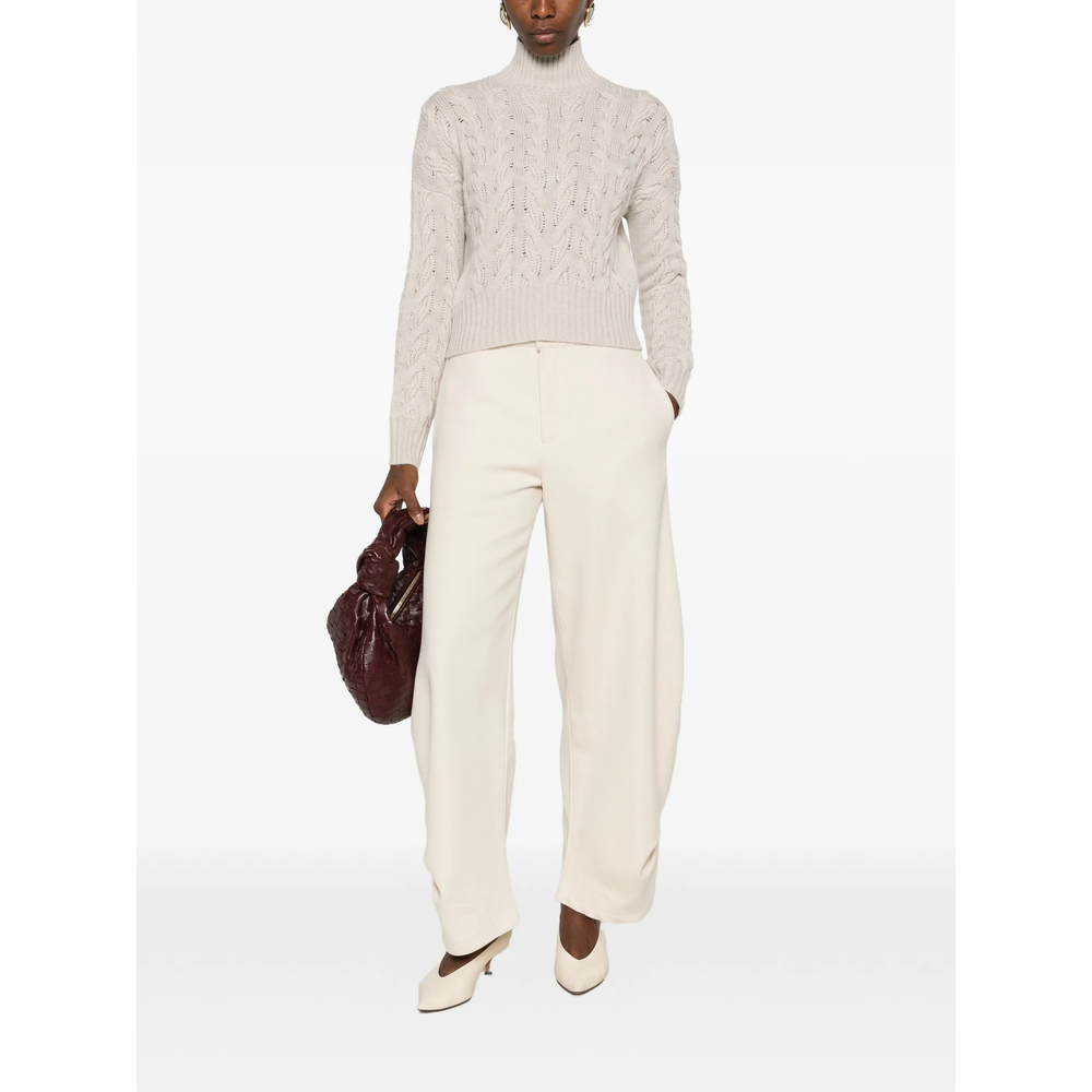 Studio Cosmo Cable-Knit High-Neck Sweater