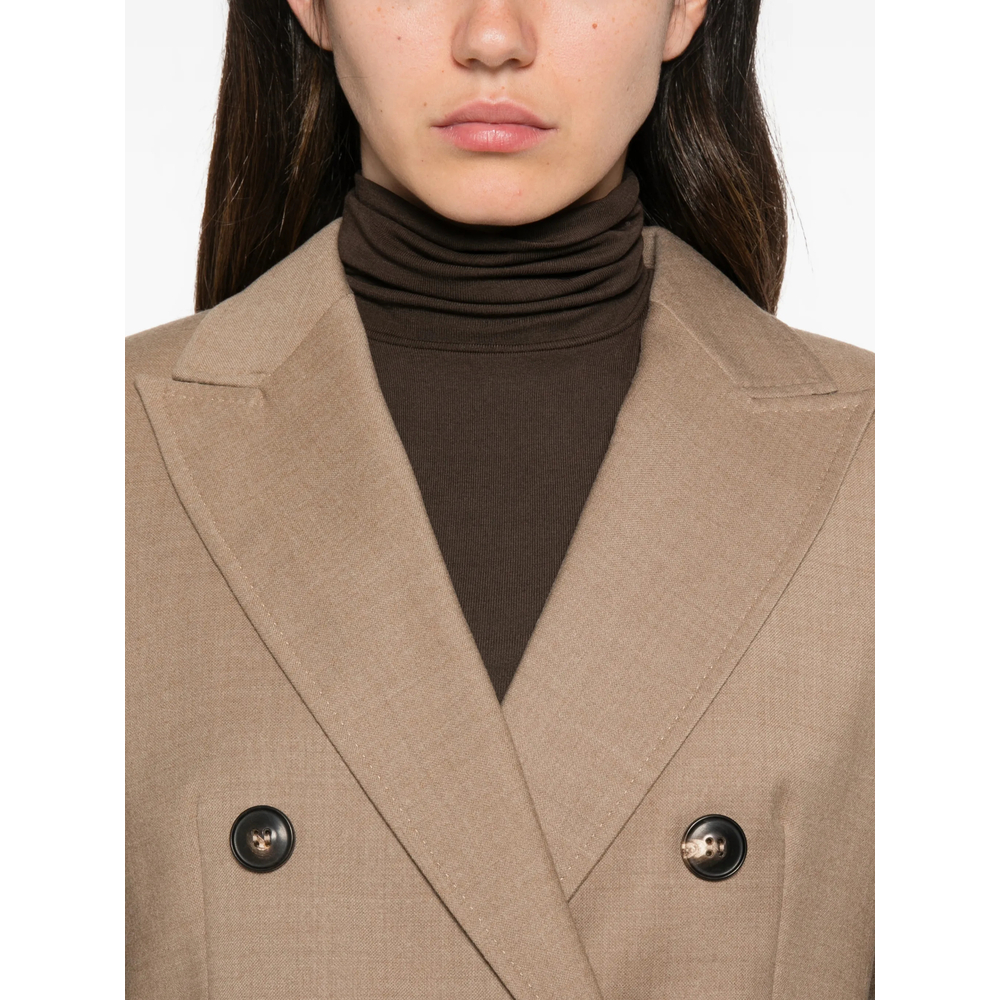 Studio Double-Breasted Peak-Lapels Jacket