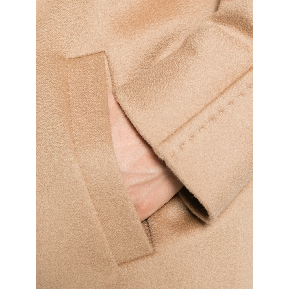 Studio Double-Breasted Notched-Lapel Coat