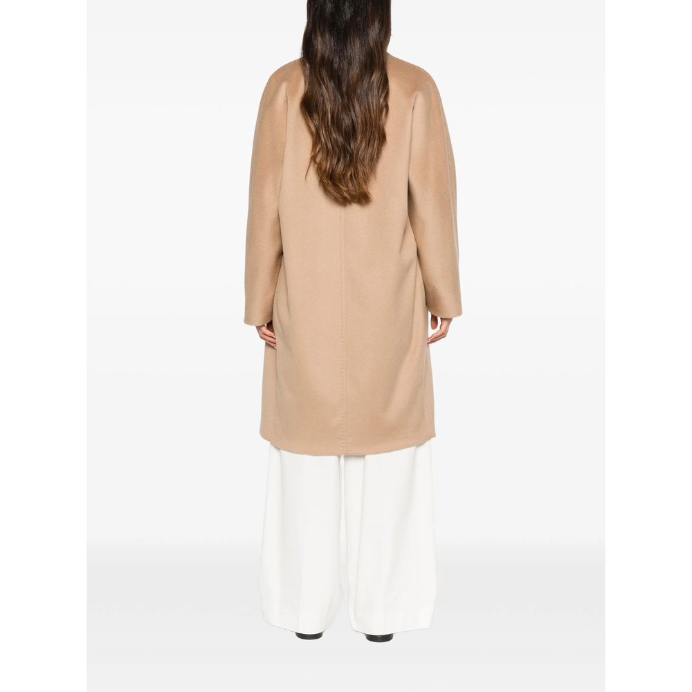 Studio Double-Breasted Notched-Lapel Coat