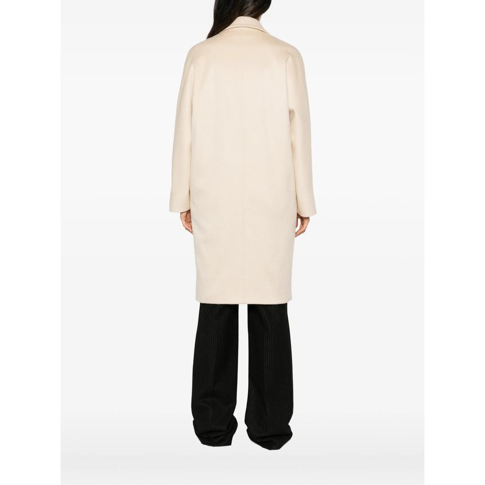 Studio Double-Breasted Peaked-Lapel Coat