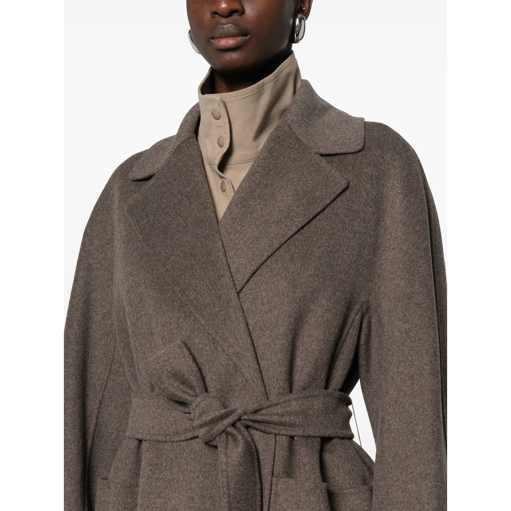 'S Max Mara Belted Virgin-Wool Coat
