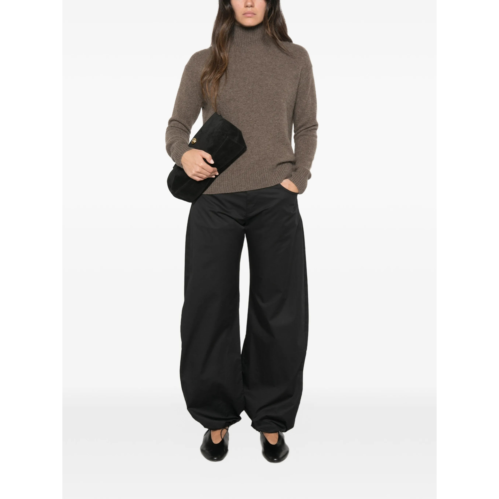 'S Max Mara Nocino Mock-Neck Ribbed-Trim Sweater