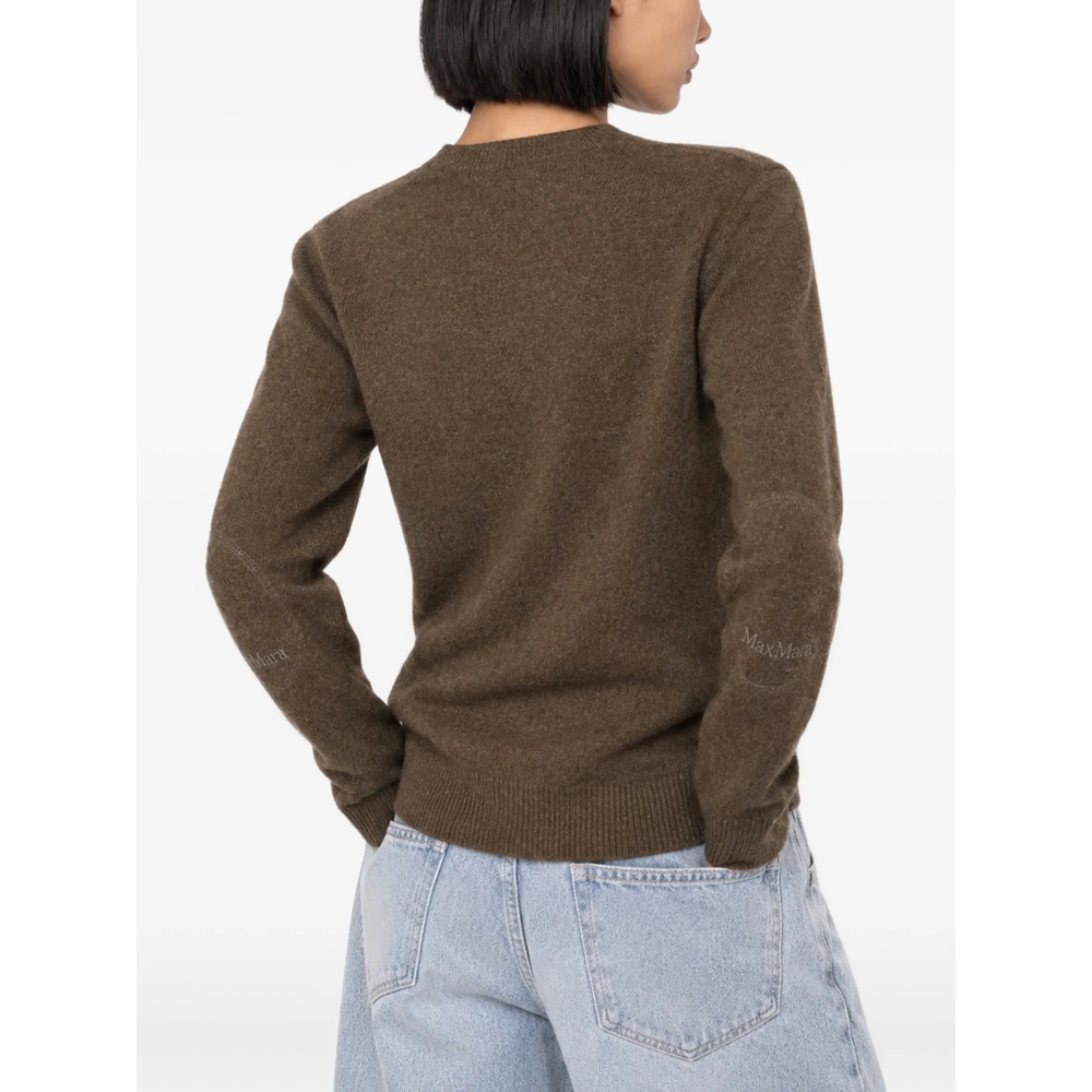 'S Max Mara Logo-Embroidered Elbow-Patch Sweater