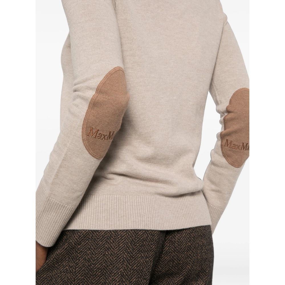 'S Max Mara Elbow-Patch Roll-Neck Knit