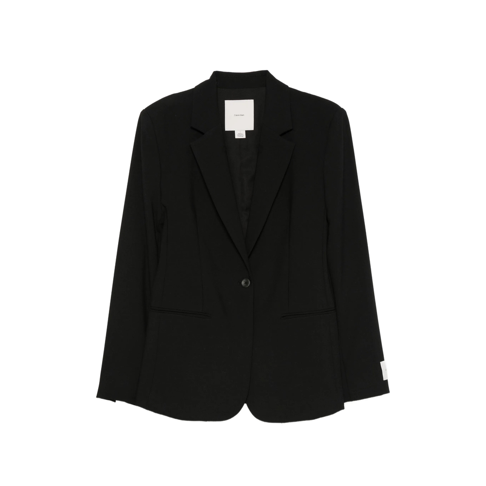 Calvin Klein Single-breasted Logo-patch Jacket