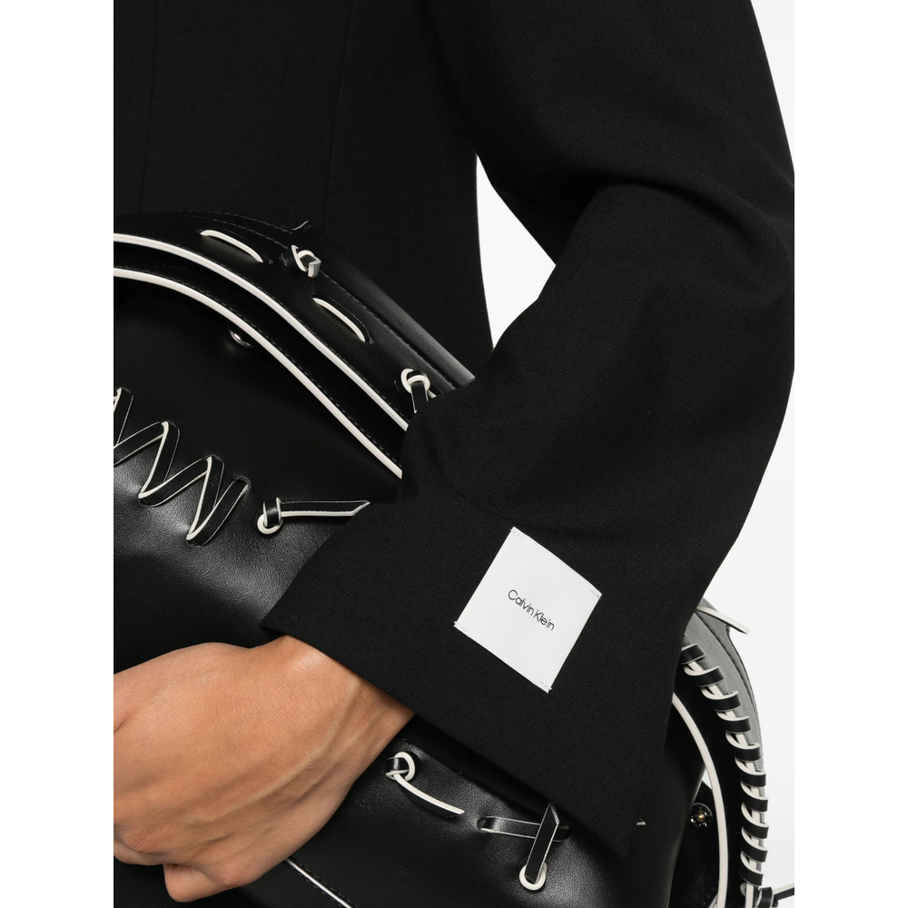 Single-Breasted Logo-Patch Jacket
