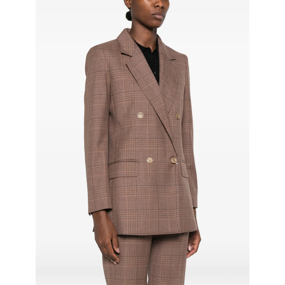 Prince Of Wales Check Double-Breasted Jacket
