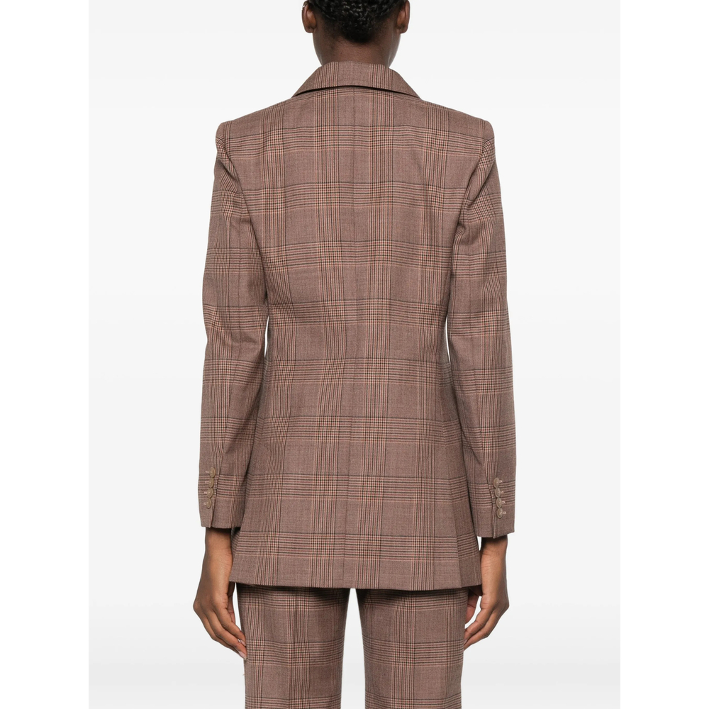Prince Of Wales Check Double-Breasted Jacket
