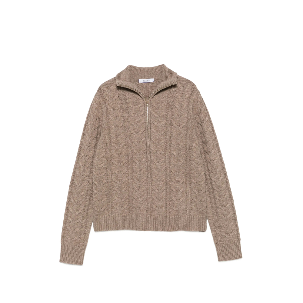 Libero Cable-Knit Quarter-Zip Sweater