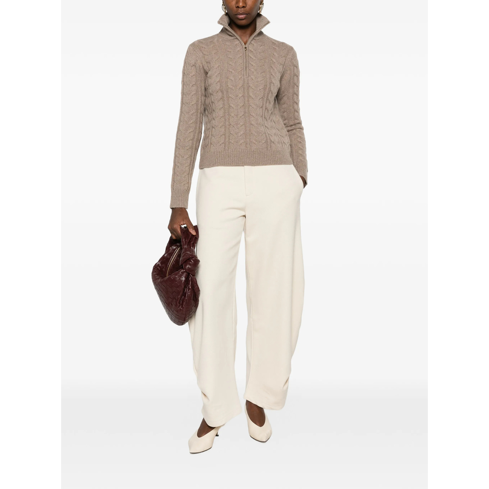 Libero Cable-Knit Quarter-Zip Sweater