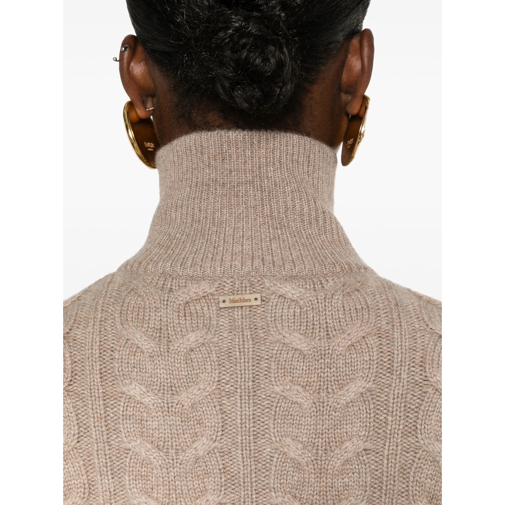 Libero Cable-Knit Quarter-Zip Sweater