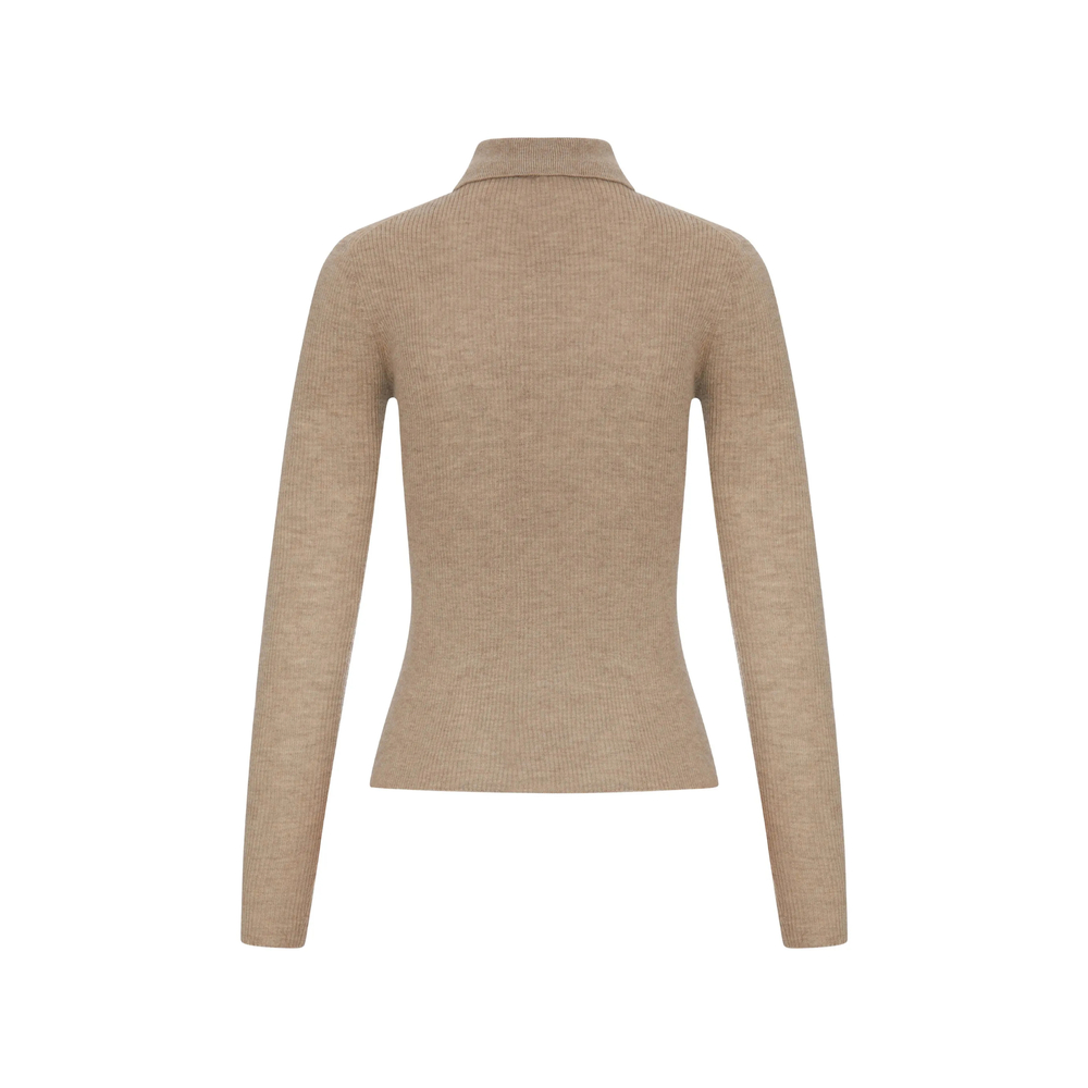 Ribbed-Knit Cashmere Sweater