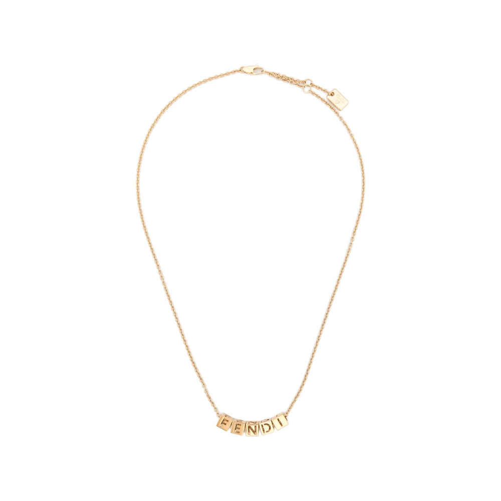 Fendi Logo-dice Pendant Necklace