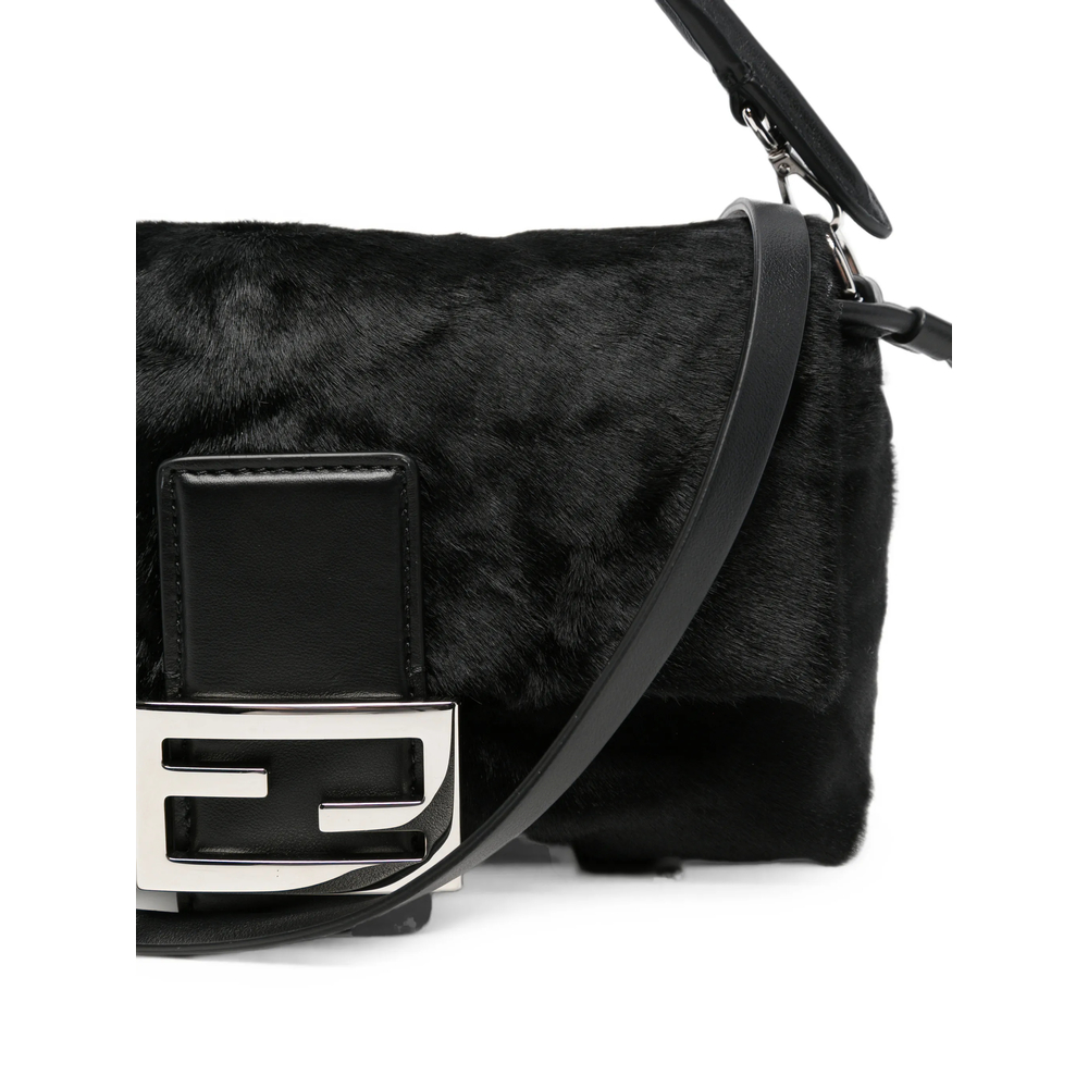 Small Baguette Hair-Finish Clutch Bag