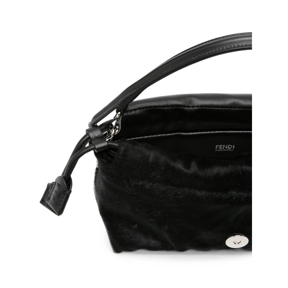 Small Baguette Hair-Finish Clutch Bag