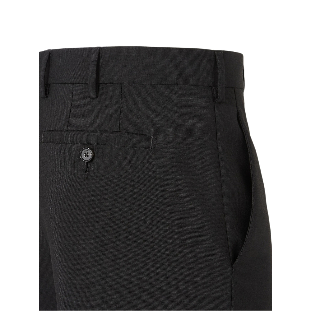 Black Kid Mohair Pants