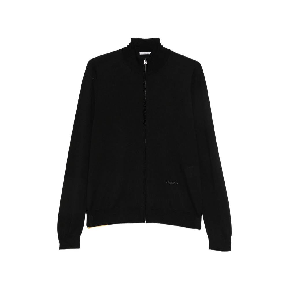 Fendi Zip-up High-neck Sweater
