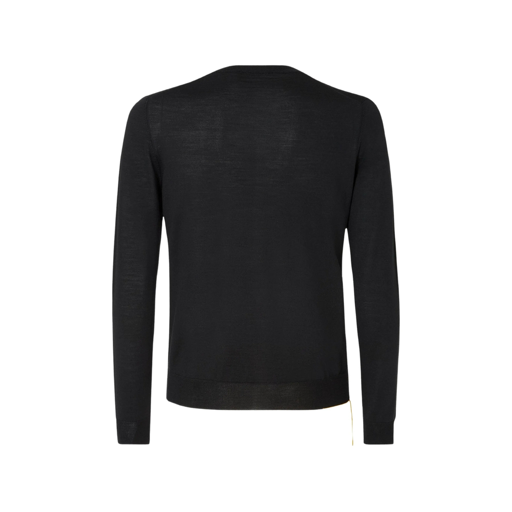 Black Wool Pullover
