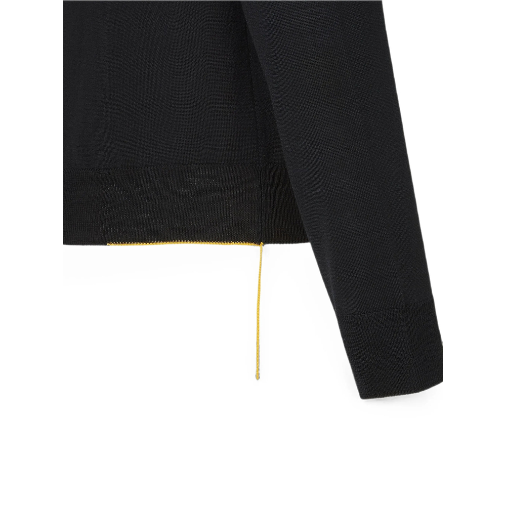 Black Wool Pullover
