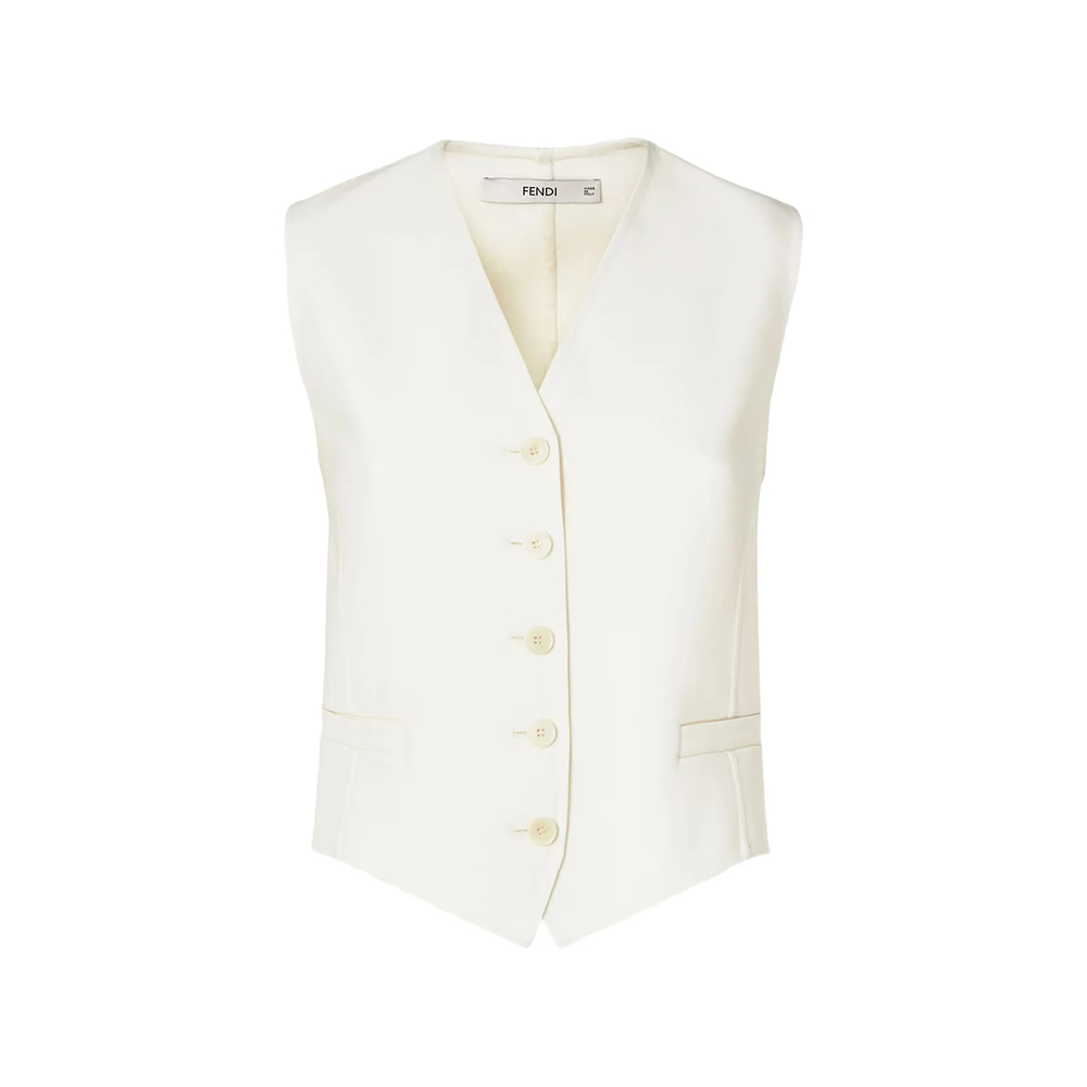 Ivory Wool Gilet