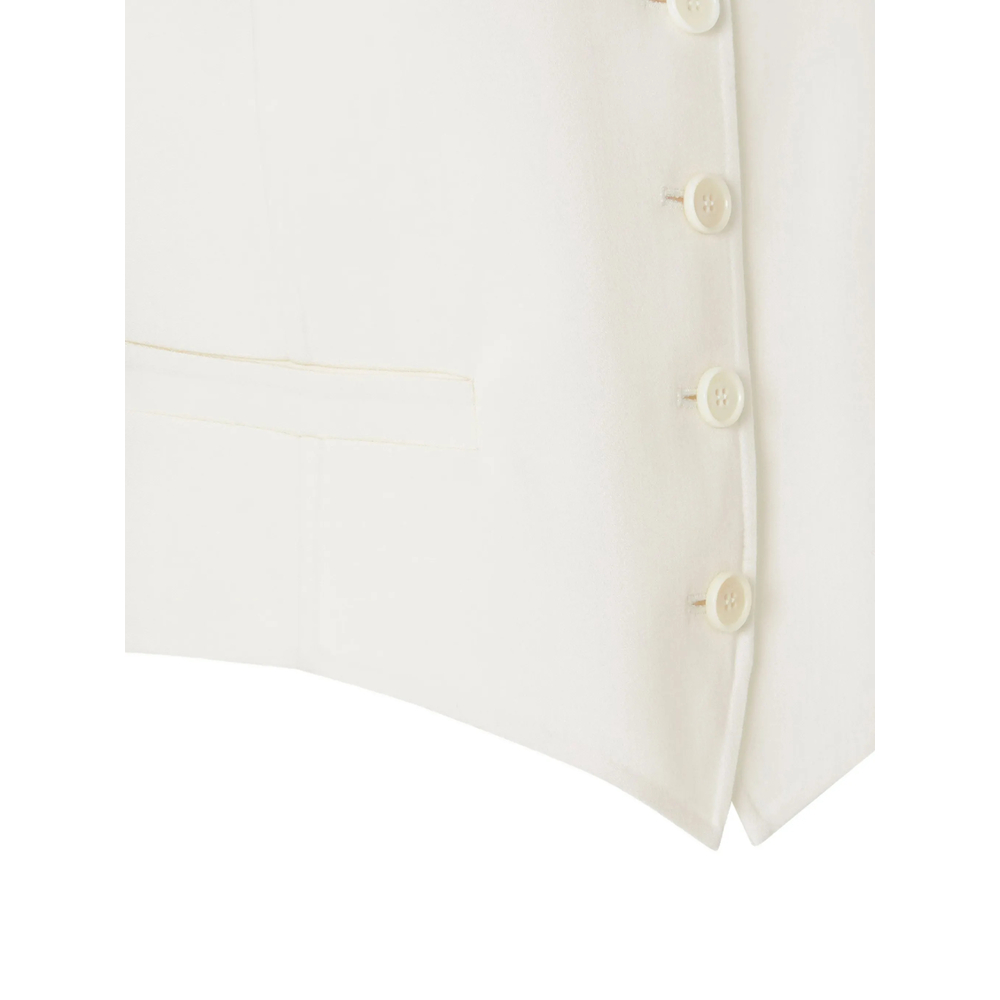 Ivory Wool Gilet