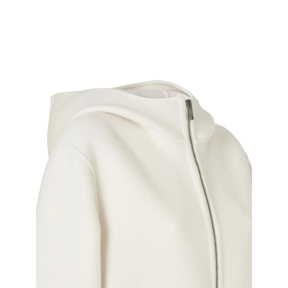 Hooded Zip-Fastening Jacket