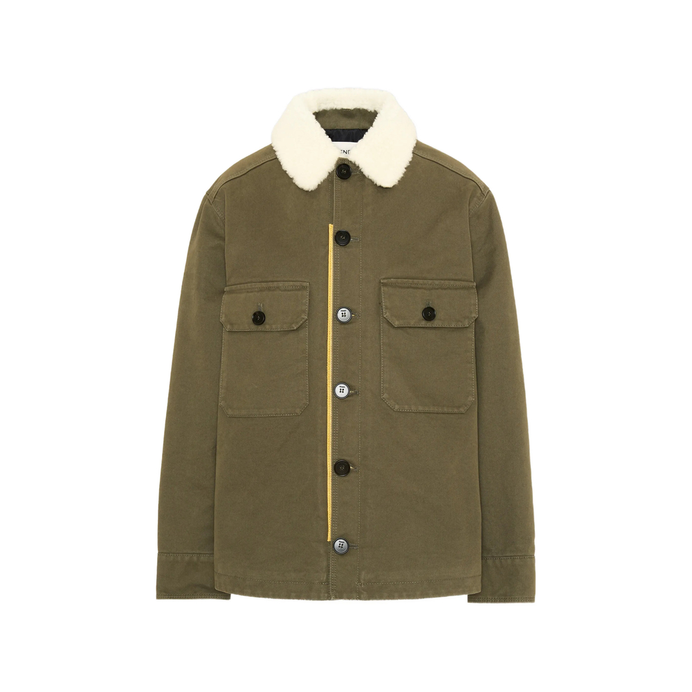 Fendi Shearling-collar Tiger-print Jacket