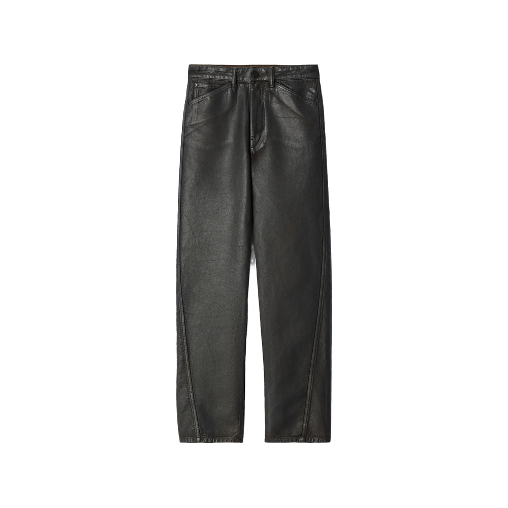 Lemaire Twisted Five-pocket Pants In Coated Denim