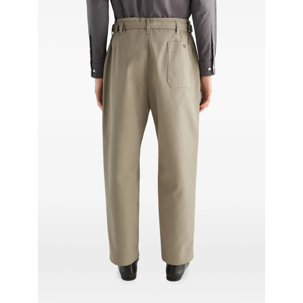 Tapered Trousers In Heavy Cotton Twill