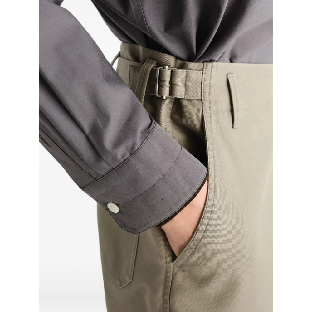 Tapered Trousers In Heavy Cotton Twill