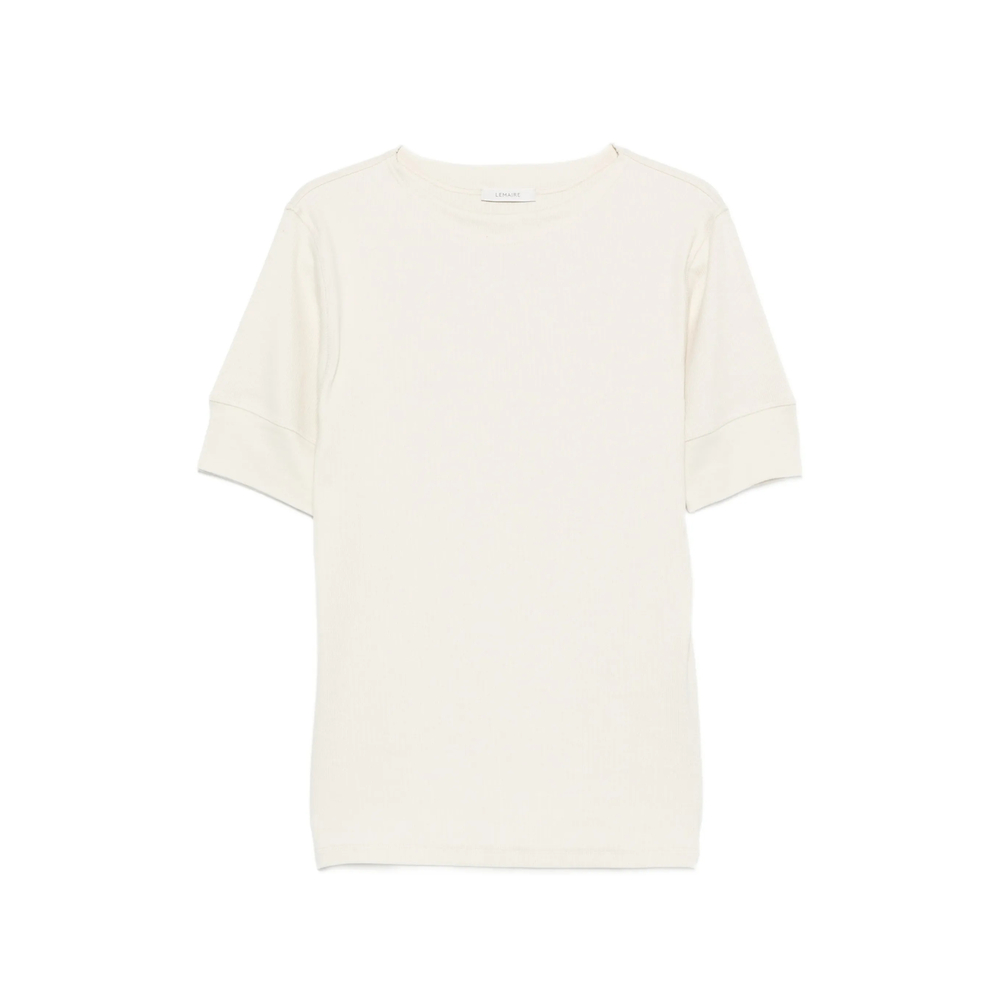 Lemaire Ribbed-knit Short-sleeved T-shirt