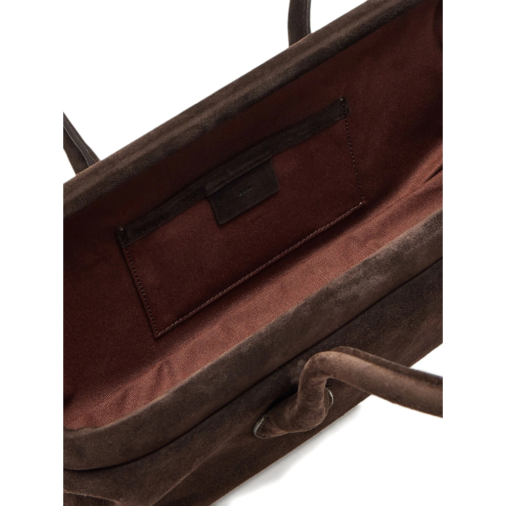 Suede Top-Handle Shoulder Bag