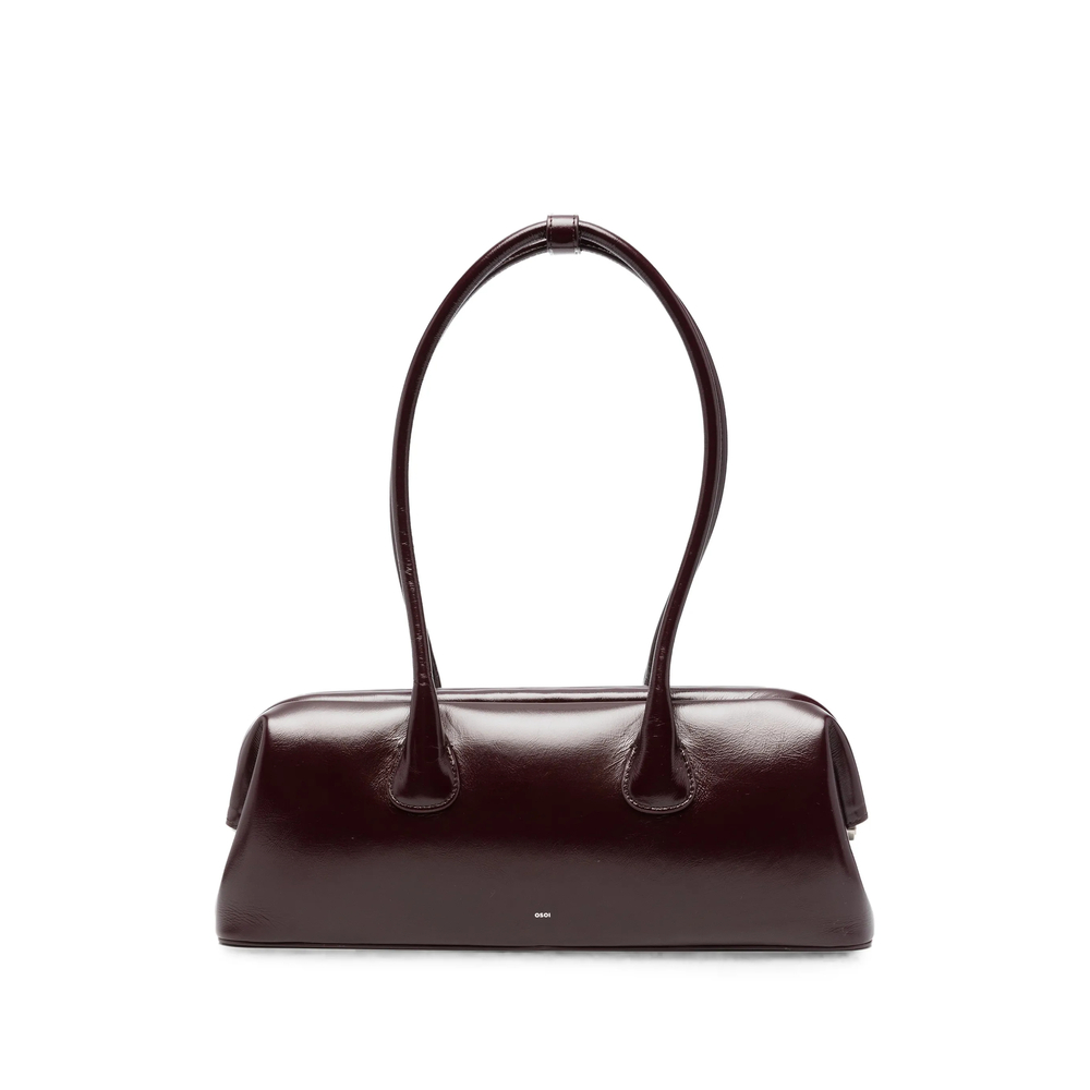 Osoi Boat Wide Leather Shoulder Bag