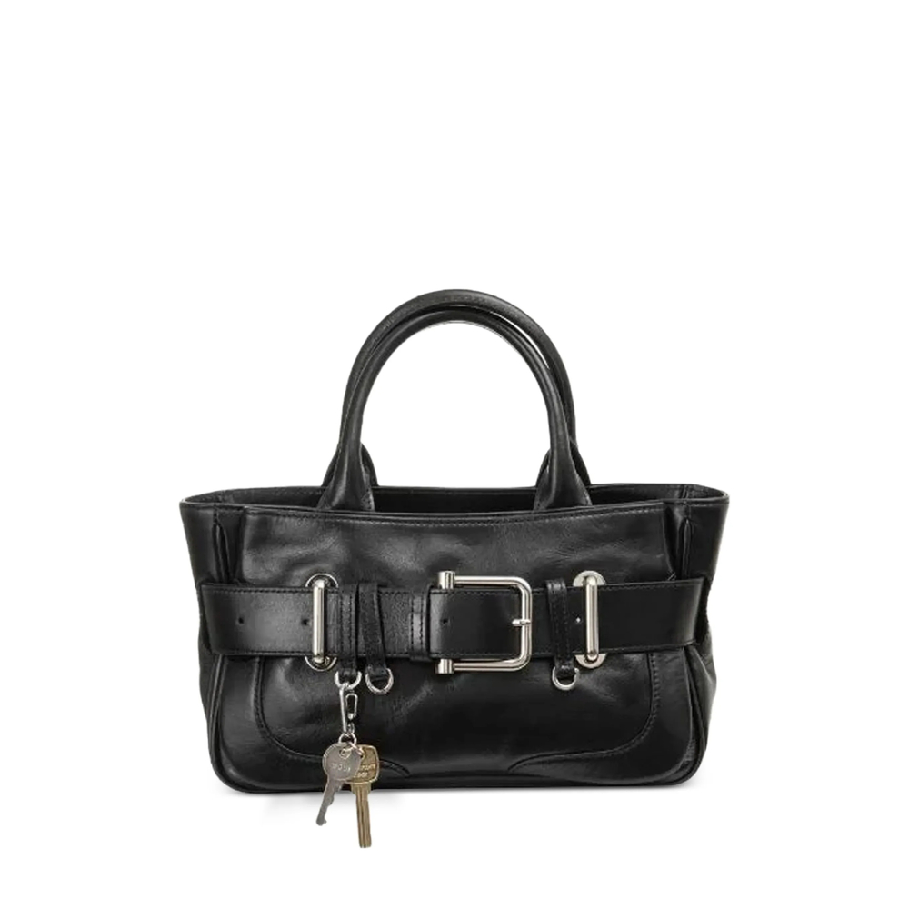 Osoi Mini Brocle Buckled Leather Tote Bag