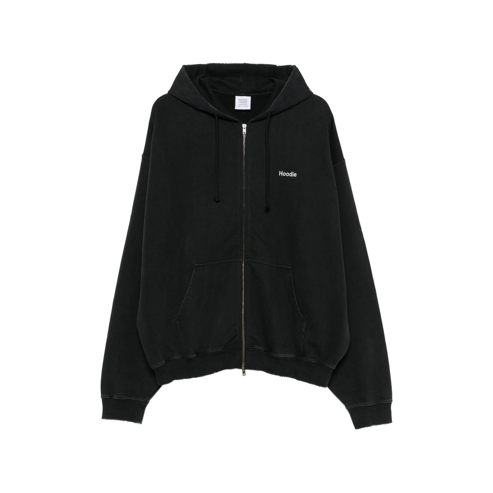 Vetements Logo-print Zip-up Hoodie